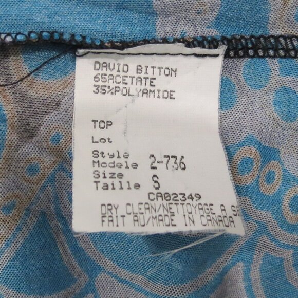 David Bitton Collection Long Sleeve Blouse - Picture 6 of 7